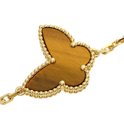 Van Cleef & Arpels Lucky Alhambra 4 Motif Shell Bracelet K18 Yellow Gold Ladies [Used]