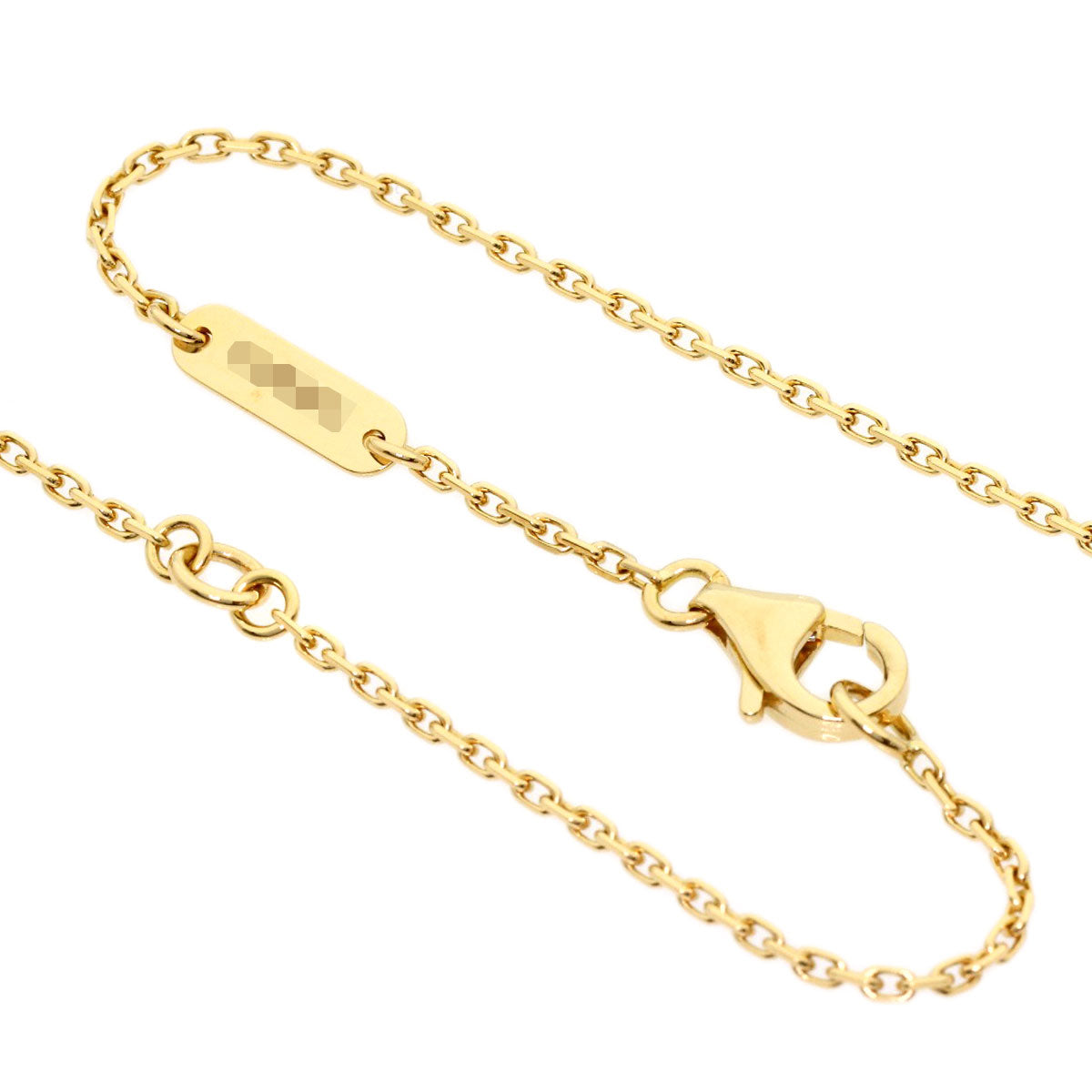 Van Cleef & Arpels Vintage Alhambra Malachite Diamond Necklace K18 Yellow Gold Ladies [Used]