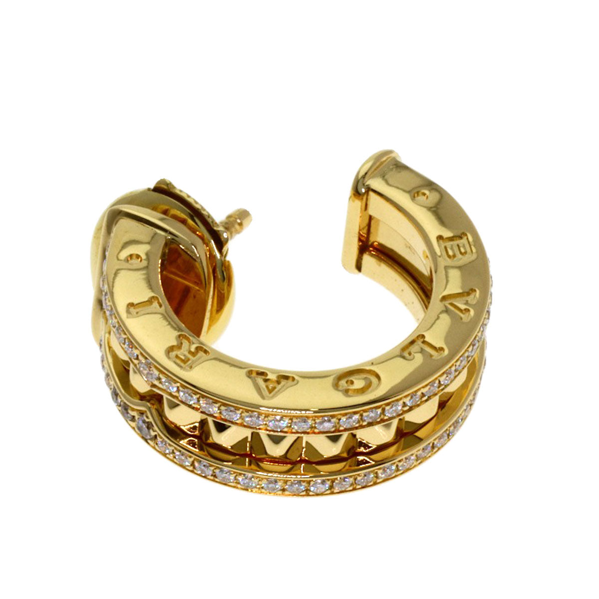 BVLGARI B.zero1 Rock Diamond Left (Single Earring Only) earring K18 Yellow Gold Ladies [Used]