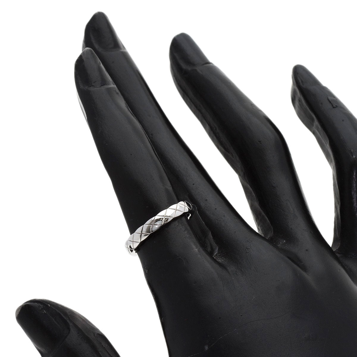 CHANEL Coco Crush Small #48 Ring K18 White Gold Ladies [Used]