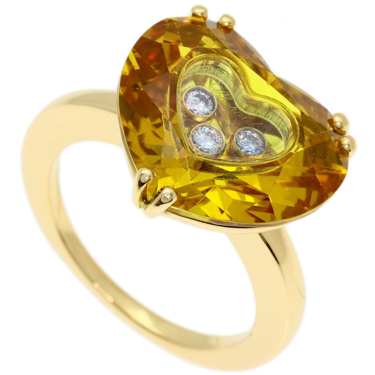 Chopard Saw Happy diamond Ring K18 Yellow Gold Ladies [Used]
