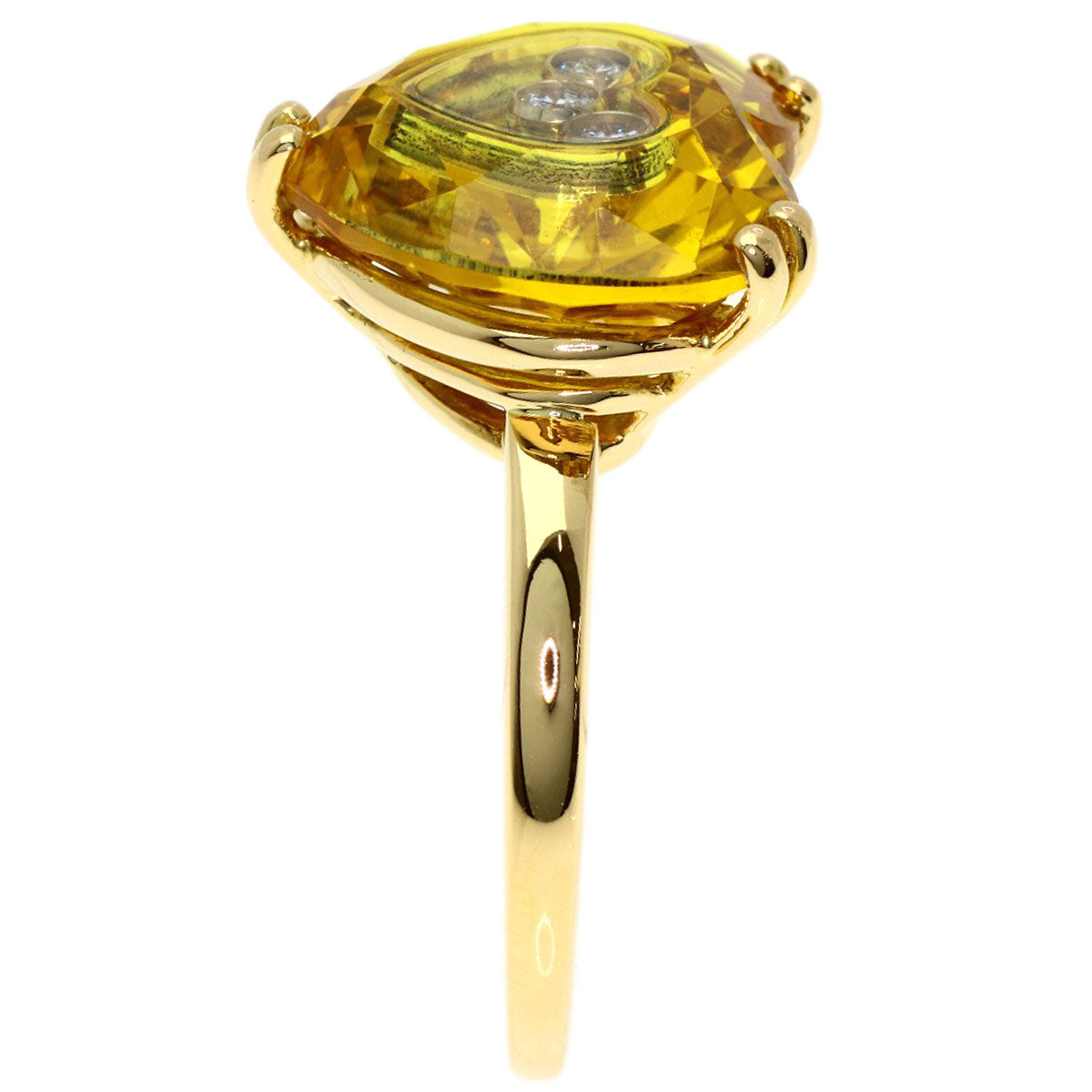Chopard Saw Happy diamond Ring K18 Yellow Gold Ladies [Used]