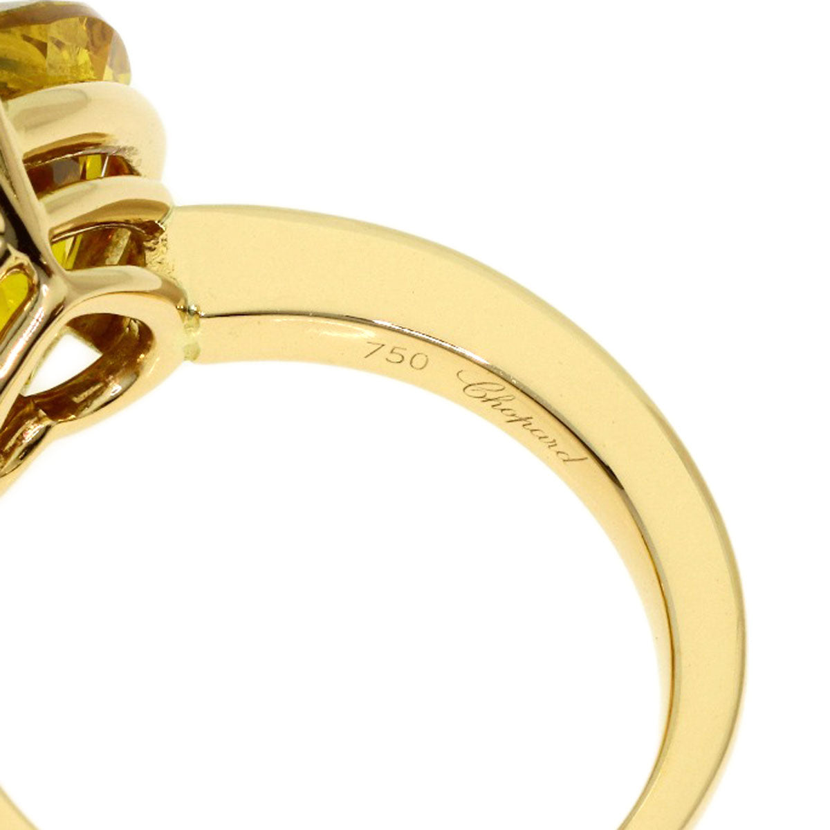 Chopard Saw Happy diamond Ring K18 Yellow Gold Ladies [Used]