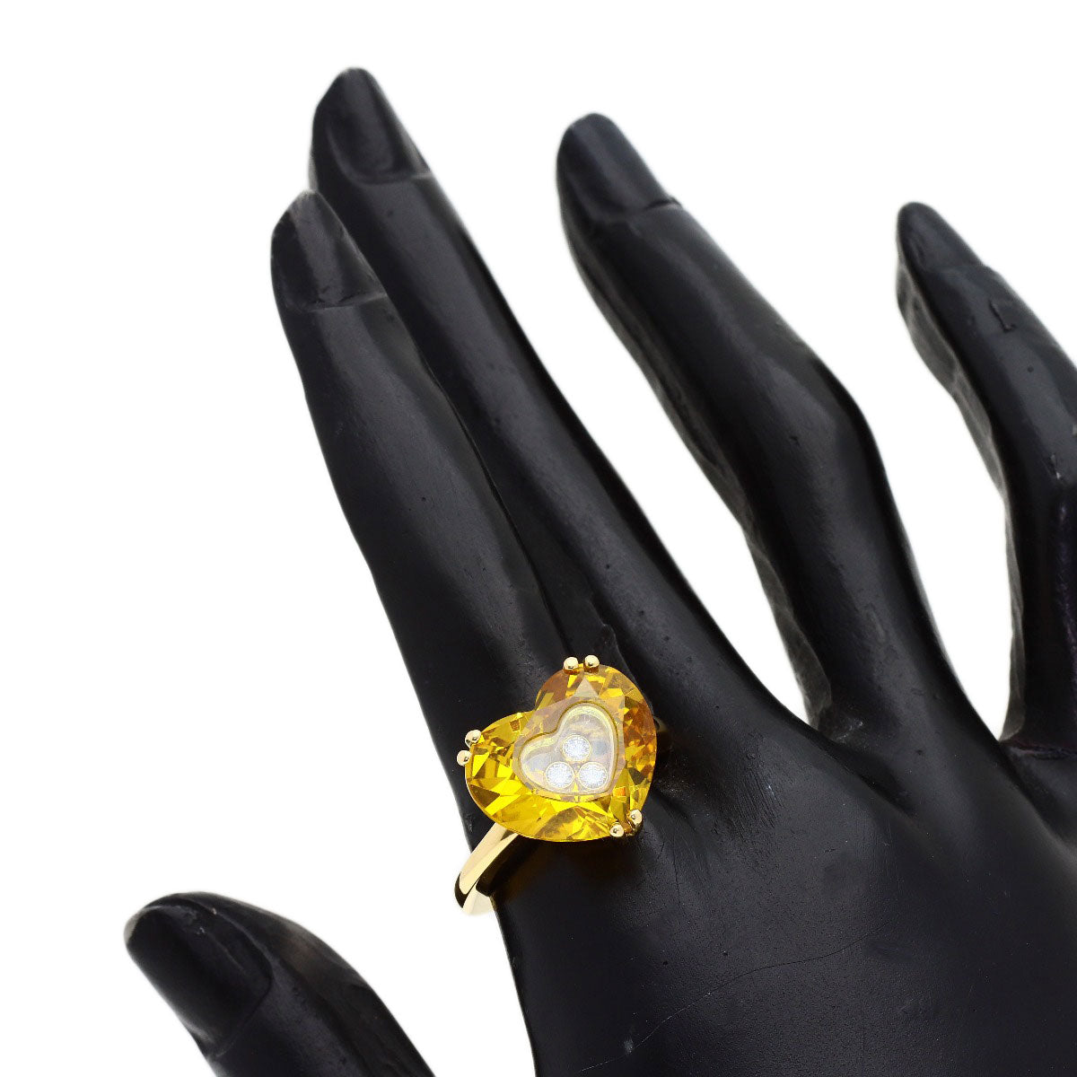 Chopard Saw Happy diamond Ring K18 Yellow Gold Ladies [Used]