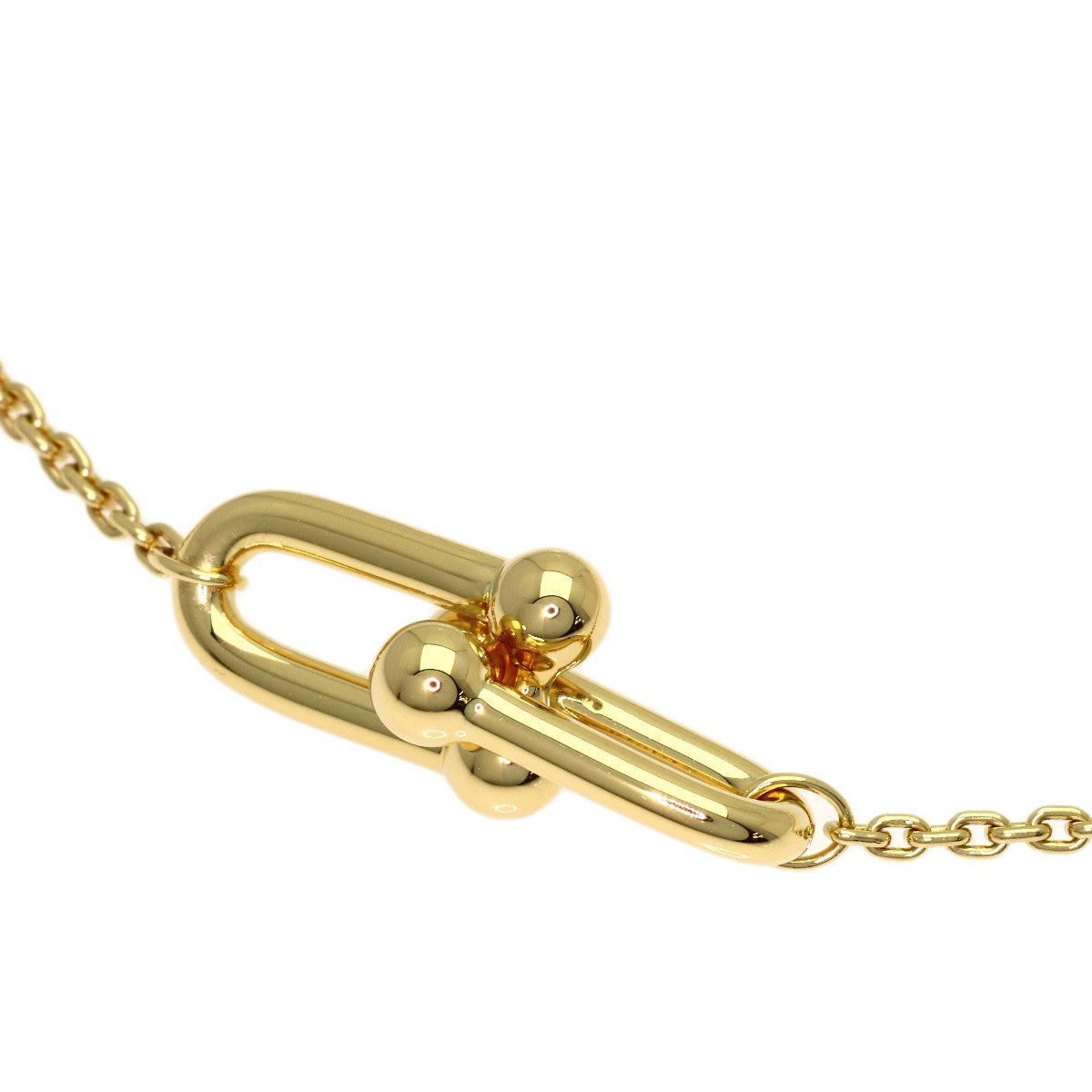 TIFFANY&Co. Hardware double link Bracelet K18 Yellow Gold Ladies [Used]