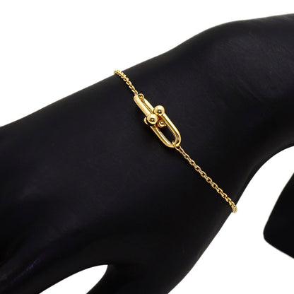 TIFFANY&Co. Hardware double link Bracelet K18 Yellow Gold Ladies [Used]