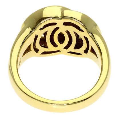 CELINE Double Circle Diamond Ring K18 Yellow Gold Ladies [Used]