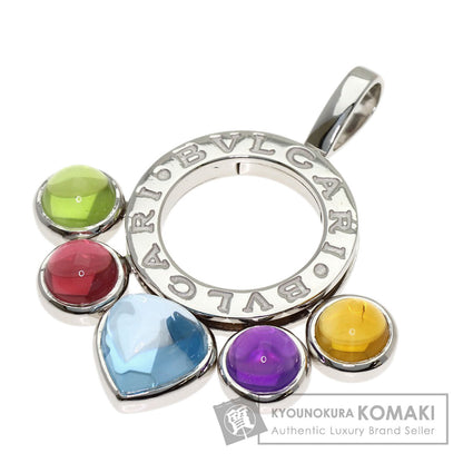 BVLGARI Allegra Multi Stone Pendant top K18 White Gold Ladies [Used]