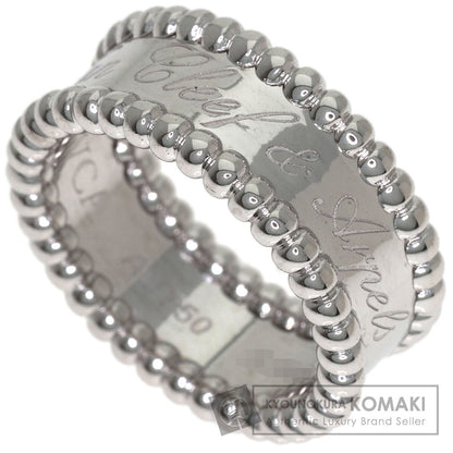 Van Cleef & Arpels Perle Signature Medium #49 Ring K18 White Gold Ladies [Used]