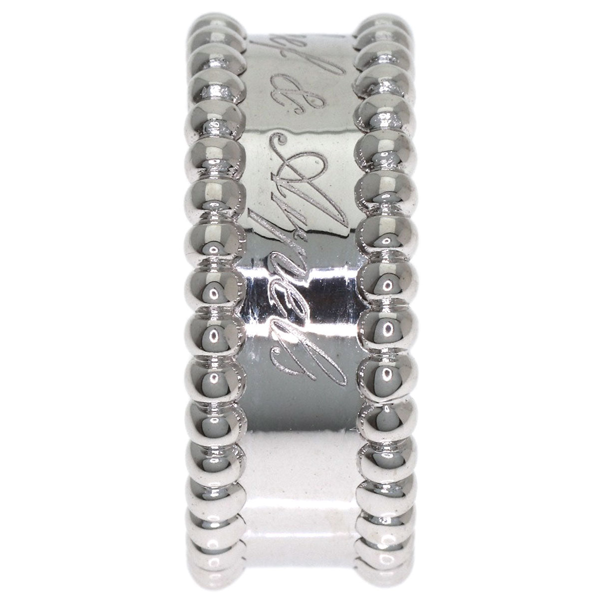 Van Cleef & Arpels Perle Signature Medium #49 Ring K18 White Gold Ladies [Used]