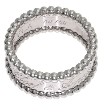 Van Cleef & Arpels Perle Signature Medium #49 Ring K18 White Gold Ladies [Used]