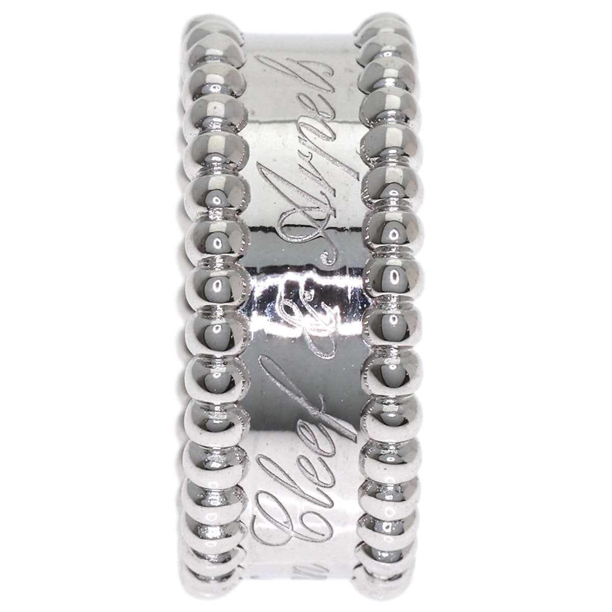 Van Cleef & Arpels Perle Signature Medium #49 Ring K18 White Gold Ladies [Used]