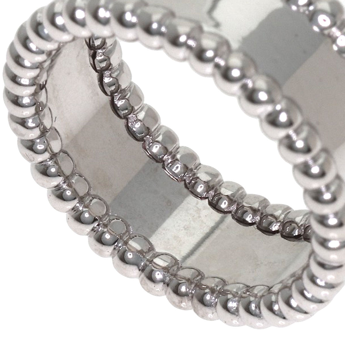 Van Cleef & Arpels Perle Signature Medium #49 Ring K18 White Gold Ladies [Used]
