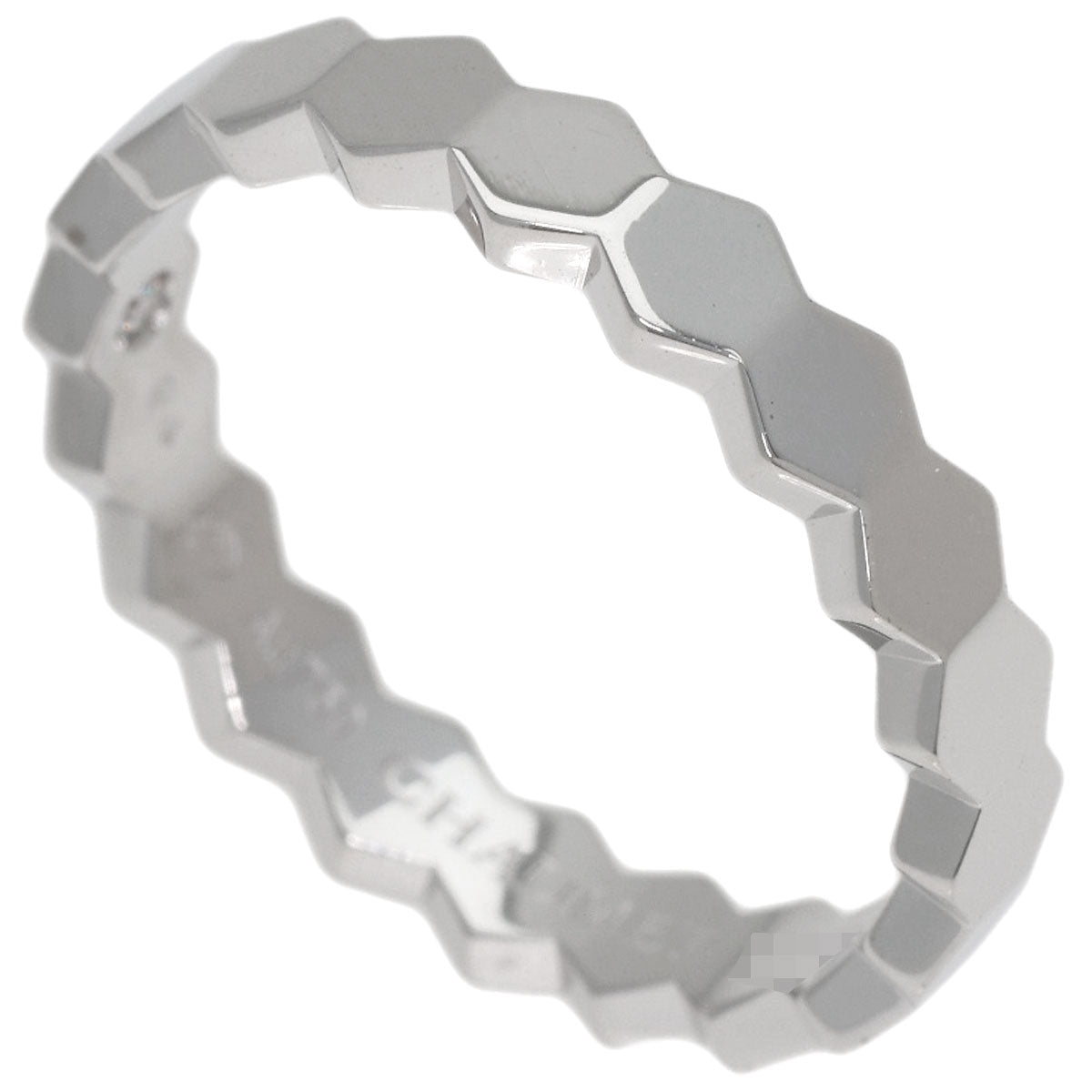 Chaumet Honeycomb B de Chaumet MM #58 Ring K18 White Gold Ladies [Used]