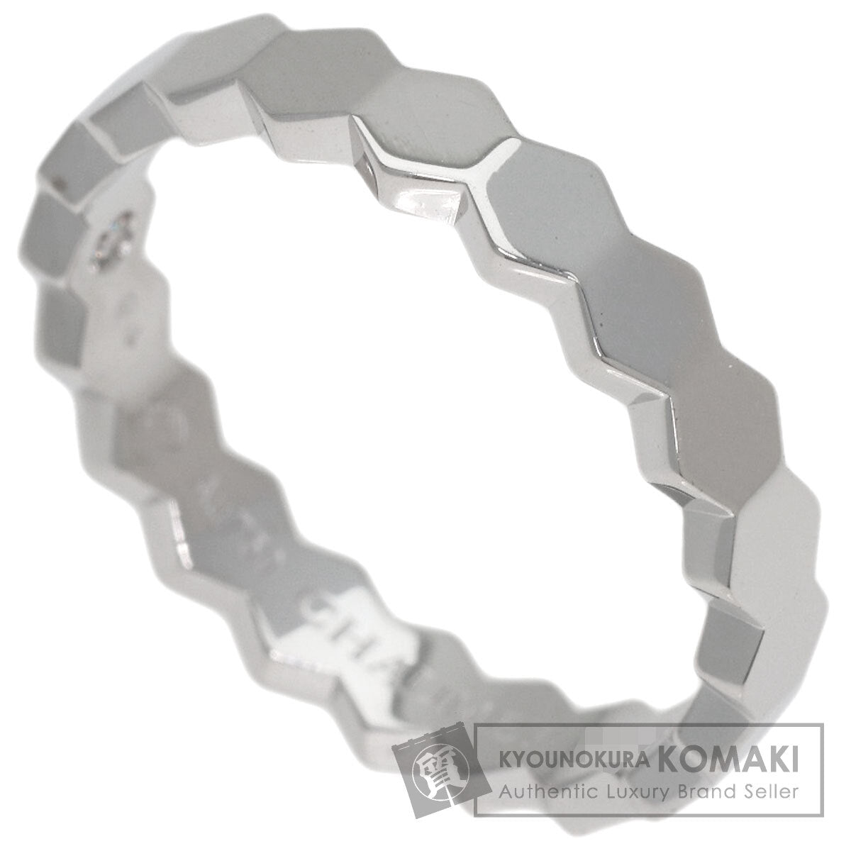 Chaumet Honeycomb B de Chaumet MM #58 Ring K18 White Gold Ladies [Used]
