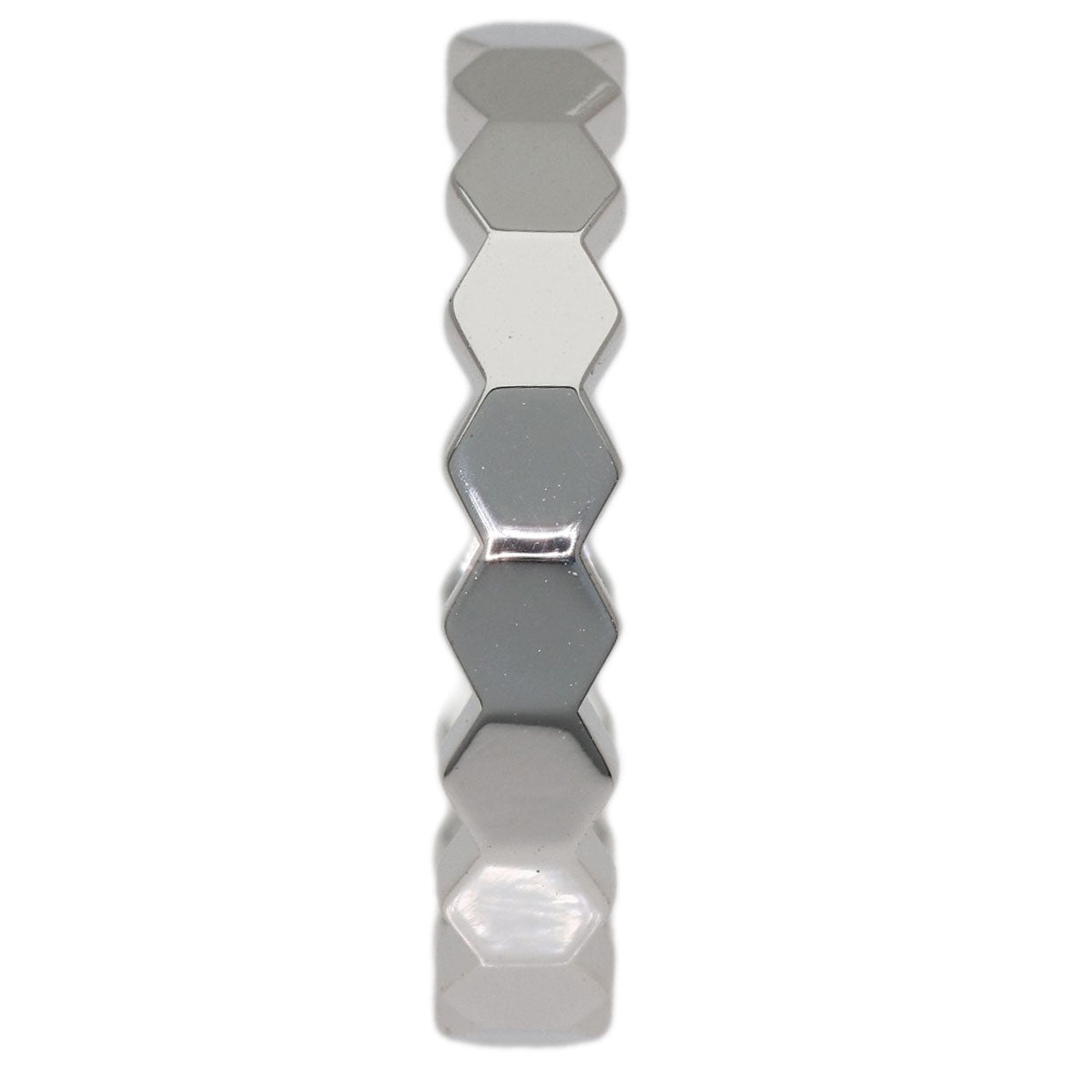 Chaumet Honeycomb B de Chaumet MM #58 Ring K18 White Gold Ladies [Used]