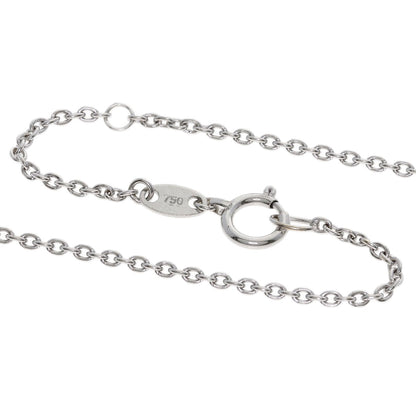 WALTHAM swing diamond Necklace K18 White Gold Ladies [Used]