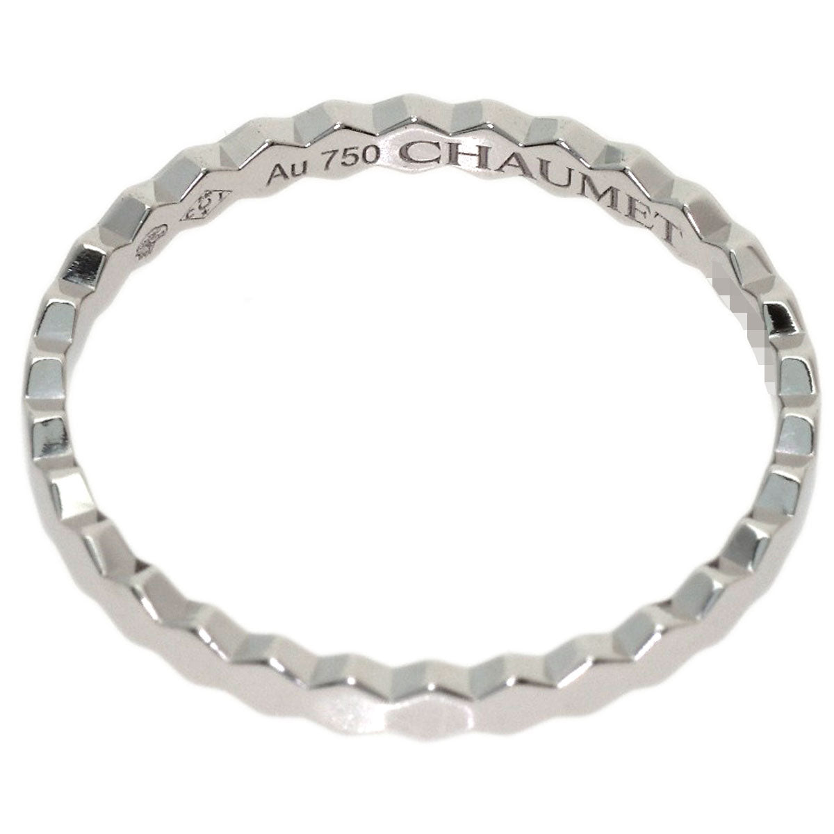 Chaumet Honeycomb B de Chaumet SM #59 Ring K18 White Gold Ladies [Used]