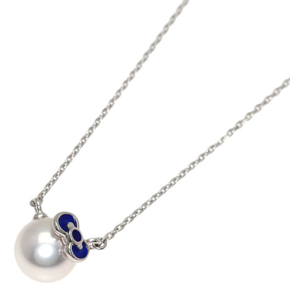 MIKIMOTO Pearl Pearl Sanrio Collaboration Hello Kitty Necklace K18 White Gold Ladies [Used]