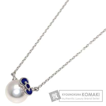 MIKIMOTO Pearl Pearl Sanrio Collaboration Hello Kitty Necklace K18 White Gold Ladies [Used]