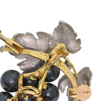 NOBUKO ISHIKAWA As Time Hematite Sapphire Diamond Brooch Platinum PT900 18K Yellow GoldLadies [Used]