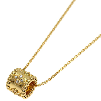 Van Cleef & Arpels Perle Clover Diamond Necklace K18 Yellow Gold Ladies [Used]
