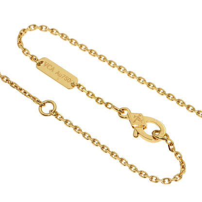 Van Cleef & Arpels Perle Clover Diamond Necklace K18 Yellow Gold Ladies [Used]