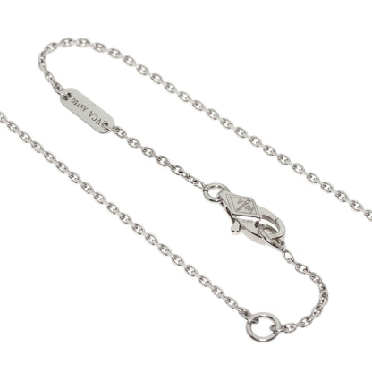Van Cleef & Arpels Sweet Alhambra Diamond Necklace K18 White Gold Ladies [Used]