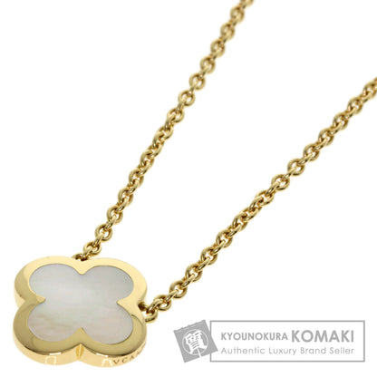 Van Cleef & Arpels Pure Alhambra Shell Necklace K18 Yellow Gold Ladies [Used]
