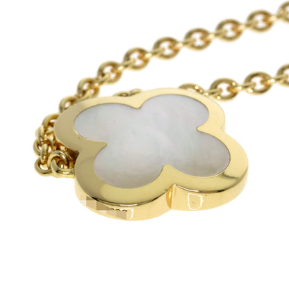 Van Cleef & Arpels Pure Alhambra Shell Necklace K18 Yellow Gold Ladies [Used]