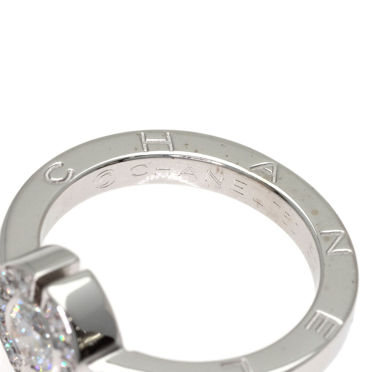 CHANEL Diamond #53 Ring K18 White Gold Ladies [Used]