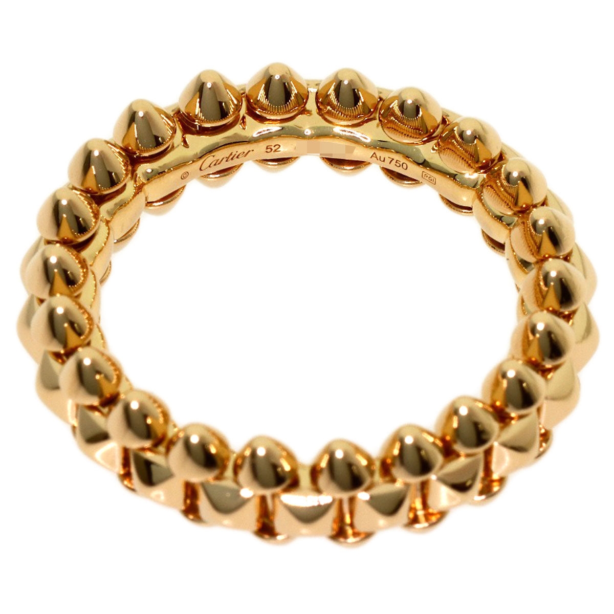 CARTIER Clash de Cartier #52 Ring K18 Pink Gold Ladies [Used]
