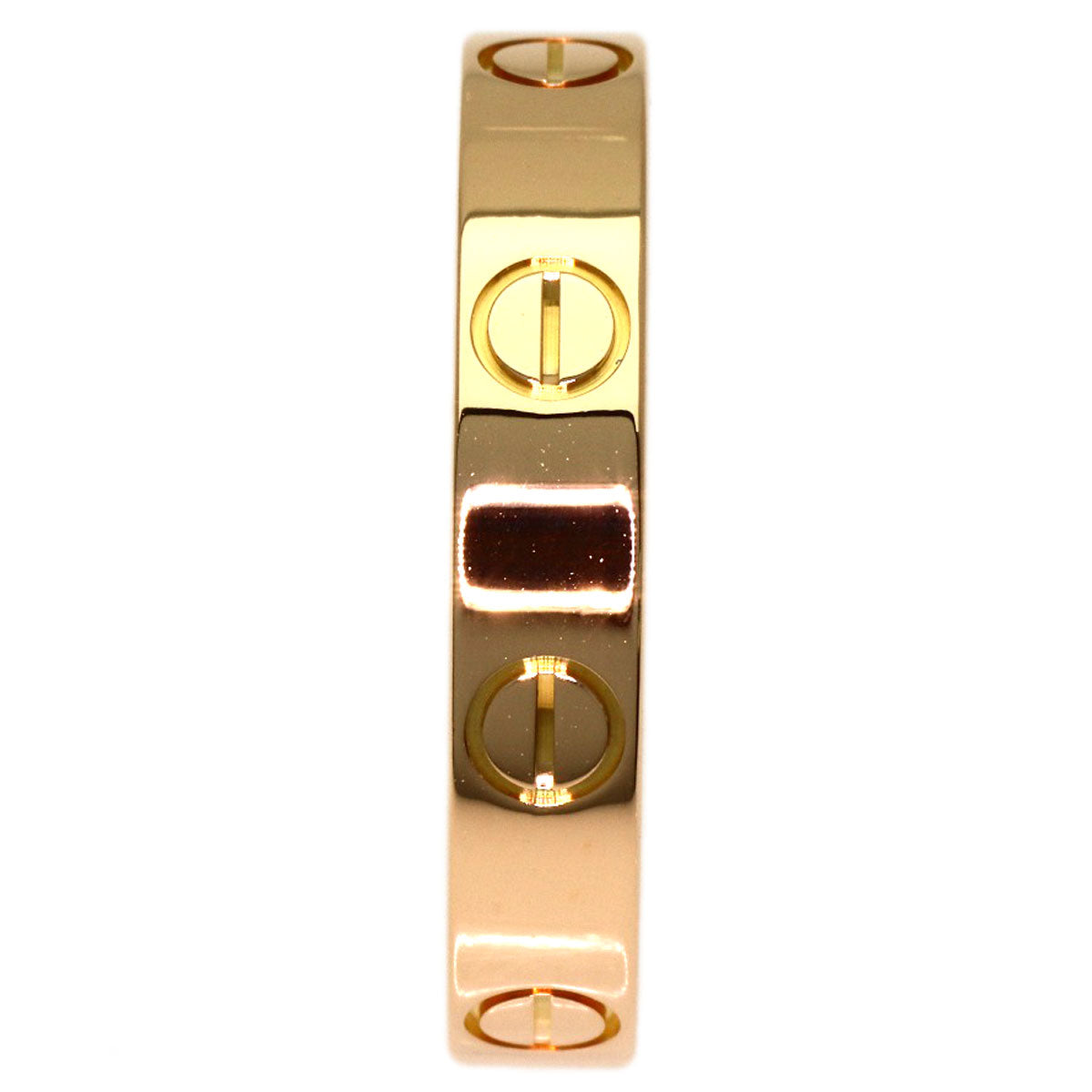 CARTIER mini love ring #53 Ring K18 Pink Gold Ladies [Used]