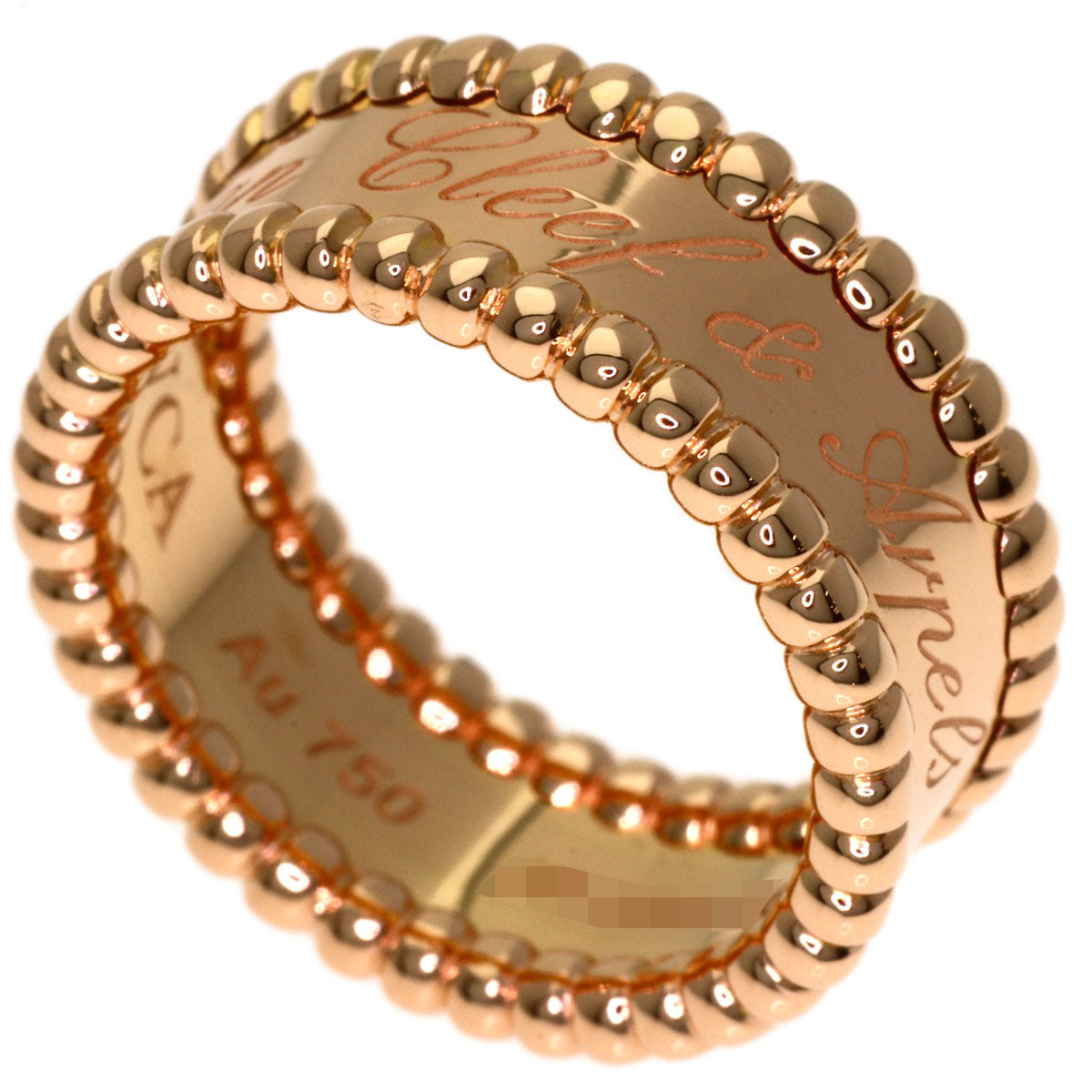 Van Cleef & Arpels Perle Signature #48 Ring K18 Pink Gold Ladies [Used]