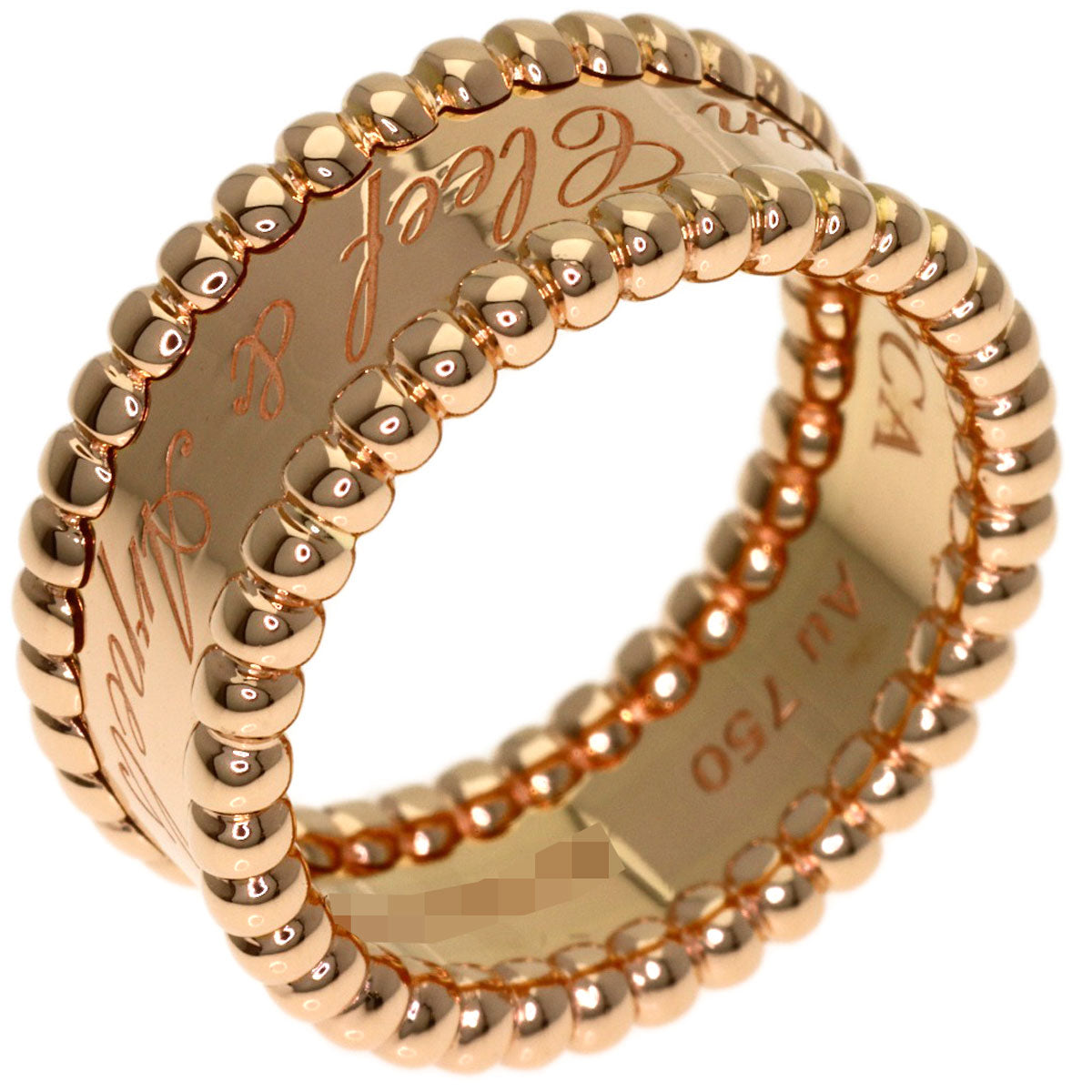 Van Cleef & Arpels Perle Signature #48 Ring K18 Pink Gold Ladies [Used]