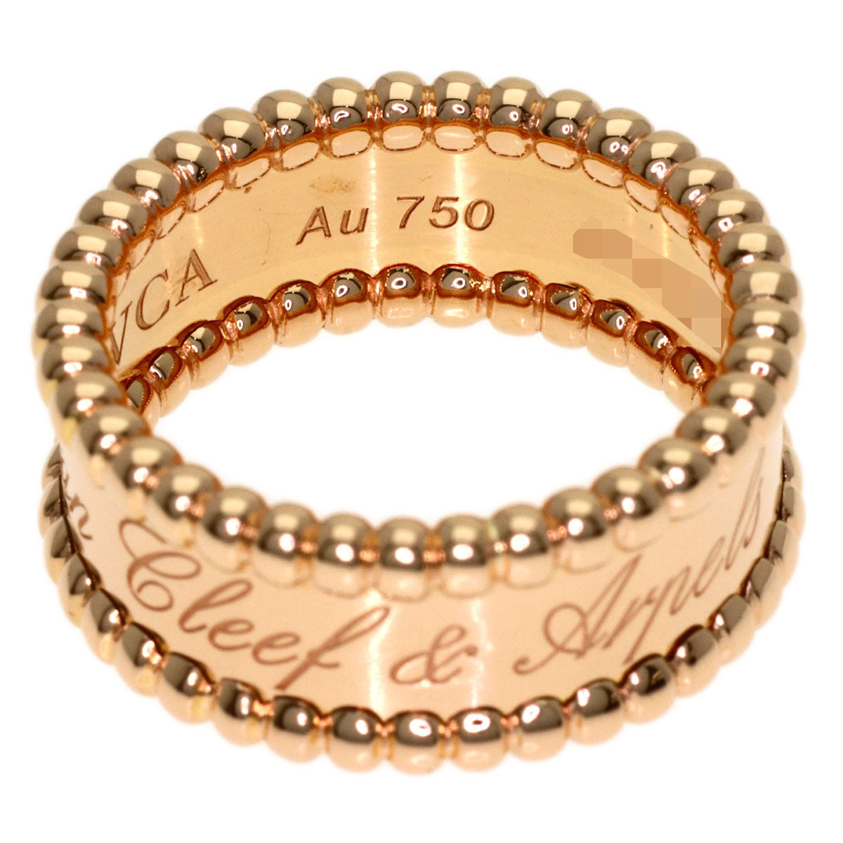 Van Cleef & Arpels Perle Signature #48 Ring K18 Pink Gold Ladies [Used]