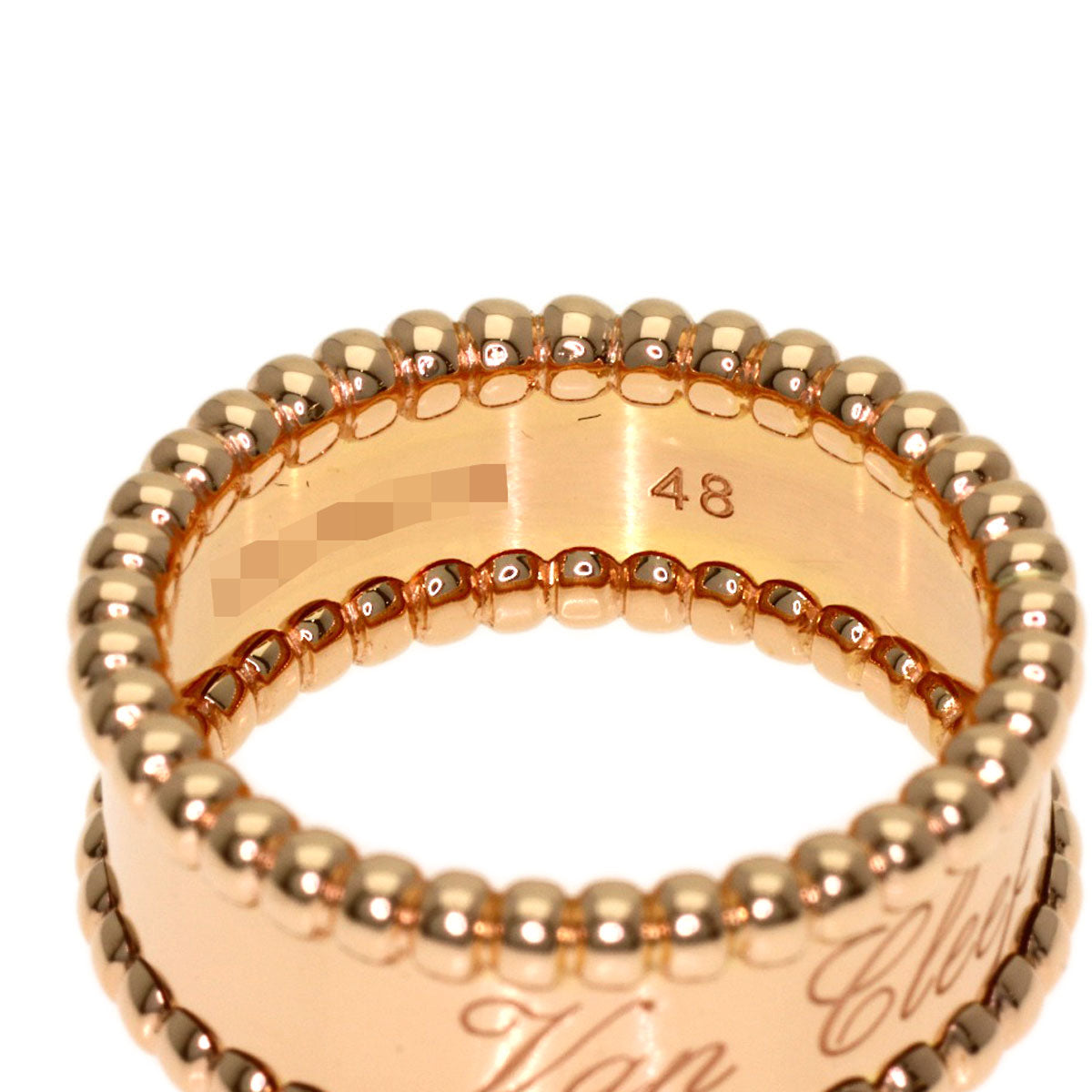 Van Cleef & Arpels Perle Signature #48 Ring K18 Pink Gold Ladies [Used]