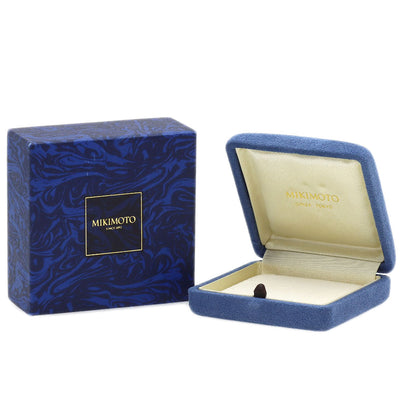 MIKIMOTO Golden Pearl Pearl Diamond Brooch K18 Yellow Gold Ladies [Used]