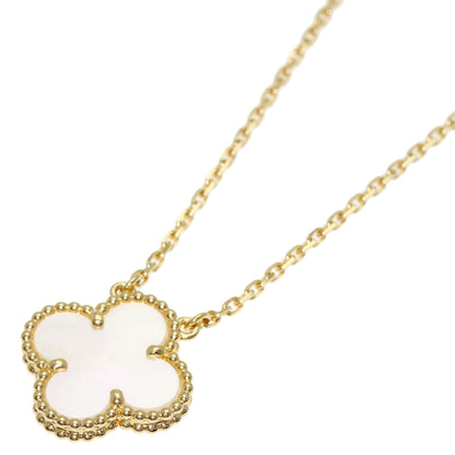 Van Cleef & Arpels Vintage Alhambra Shell Necklace K18 Yellow Gold Ladies [Used]