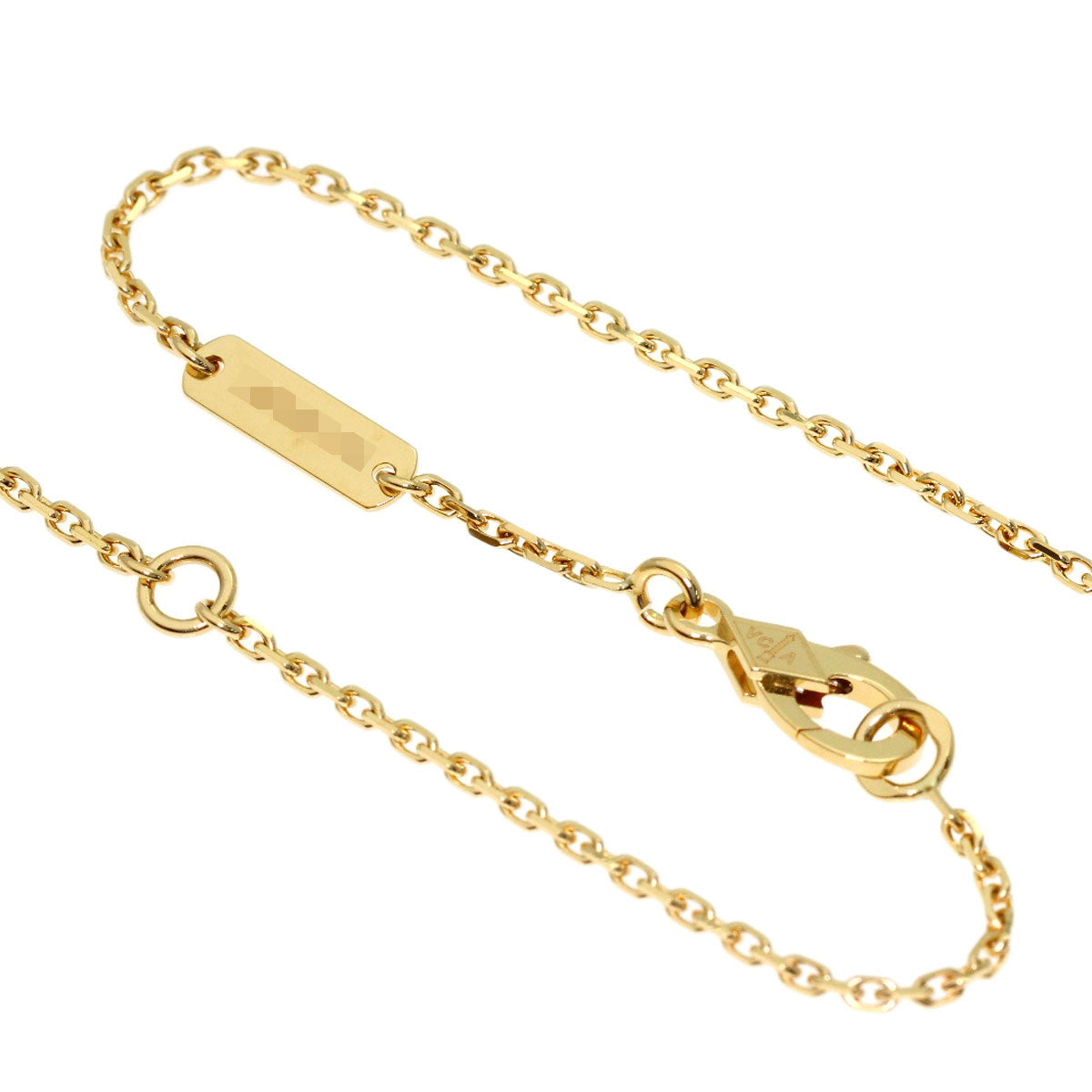 Van Cleef & Arpels Vintage Alhambra Shell Necklace K18 Yellow Gold Ladies [Used]