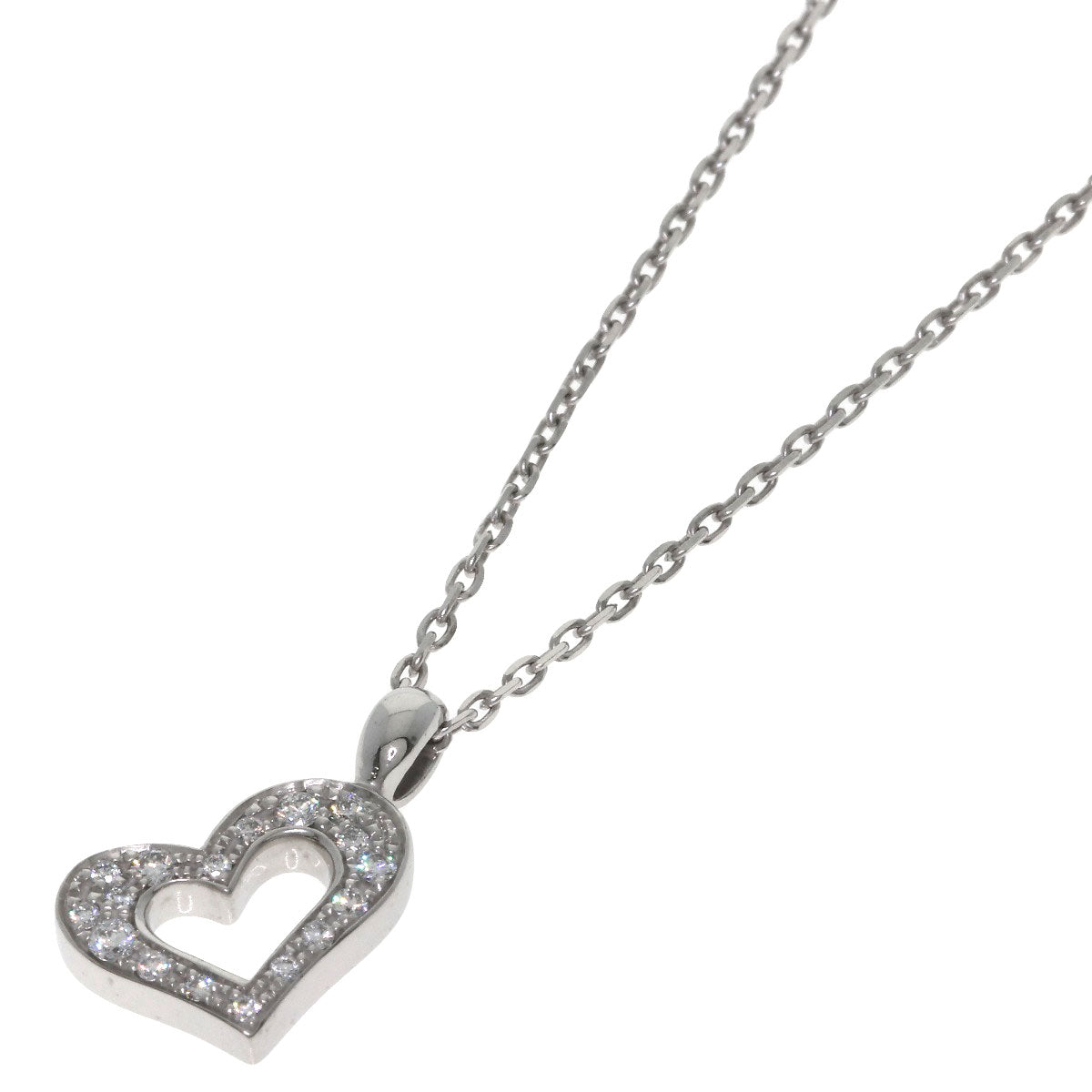 PIAGET Limelight Heart Diamond Necklace K18 White Gold Ladies [Used]