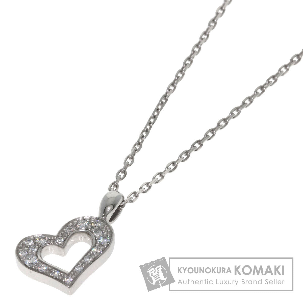 PIAGET Limelight Heart Diamond Necklace K18 White Gold Ladies [Used]