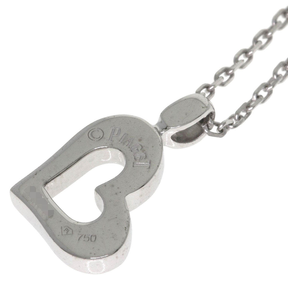 PIAGET Limelight Heart Diamond Necklace K18 White Gold Ladies [Used]