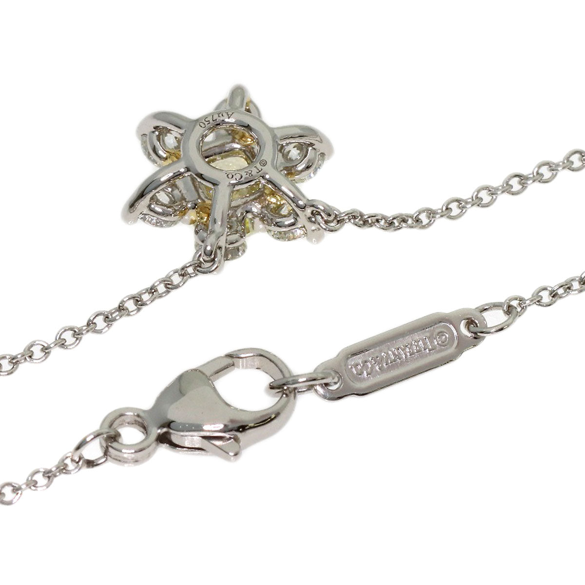 TIFFANY&Co. Buttercup Yellow Diamond Necklace Platinum PT950 18K Yellow GoldLadies [Used]