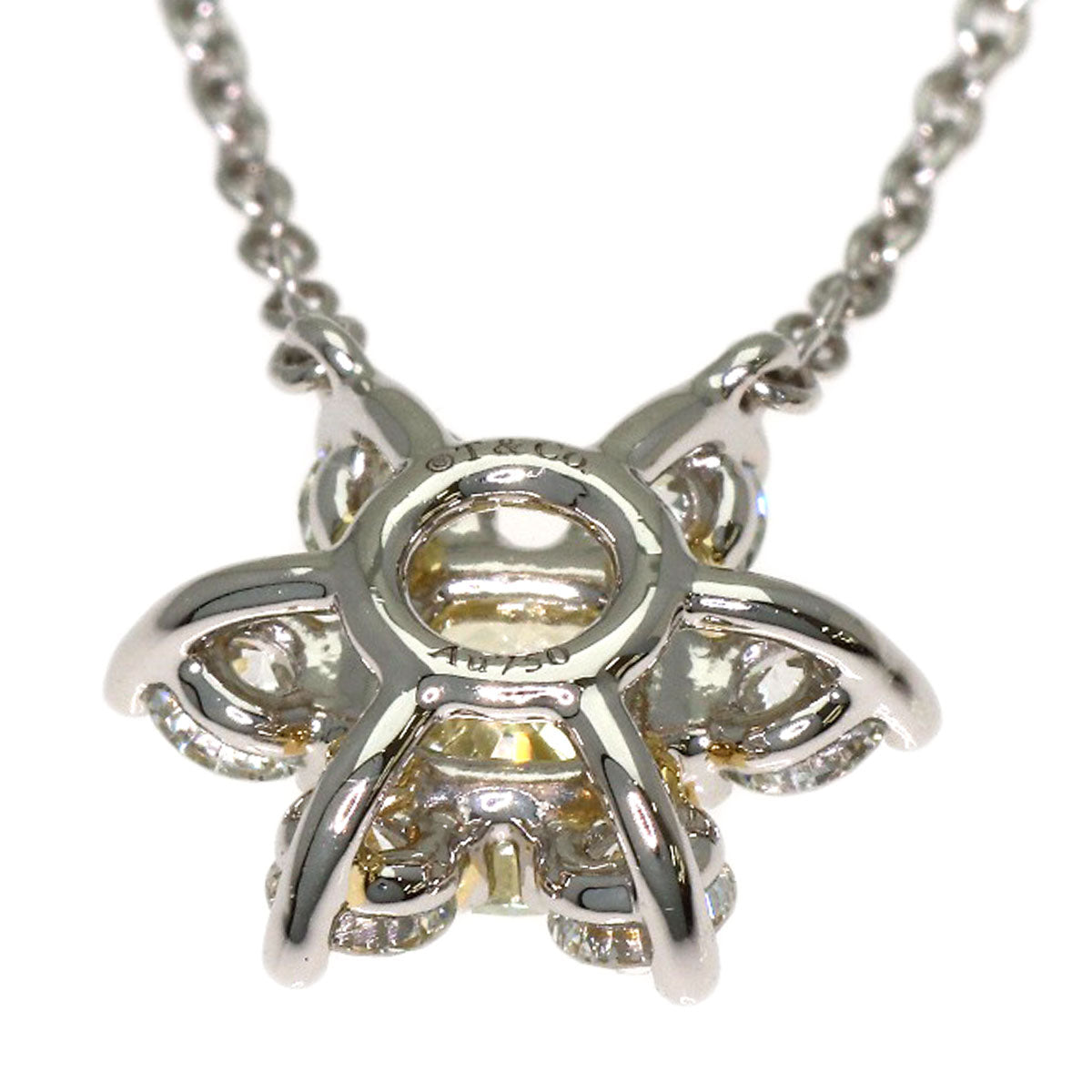 TIFFANY&Co. Buttercup Yellow Diamond Necklace Platinum PT950 18K Yellow GoldLadies [Used]