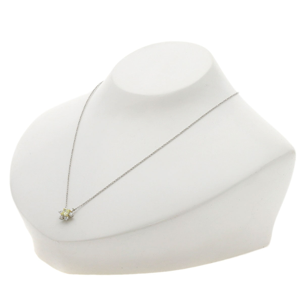 TIFFANY&Co. Buttercup Yellow Diamond Necklace Platinum PT950 18K Yellow GoldLadies [Used]