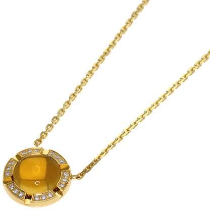 Chaumet Class One Citrin Diamond Necklace K18 Yellow Gold Ladies [Used]