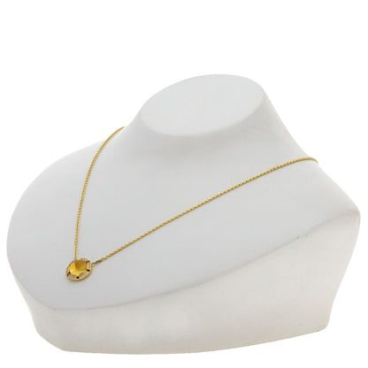 Chaumet Class One Citrin Diamond Necklace K18 Yellow Gold Ladies [Used]