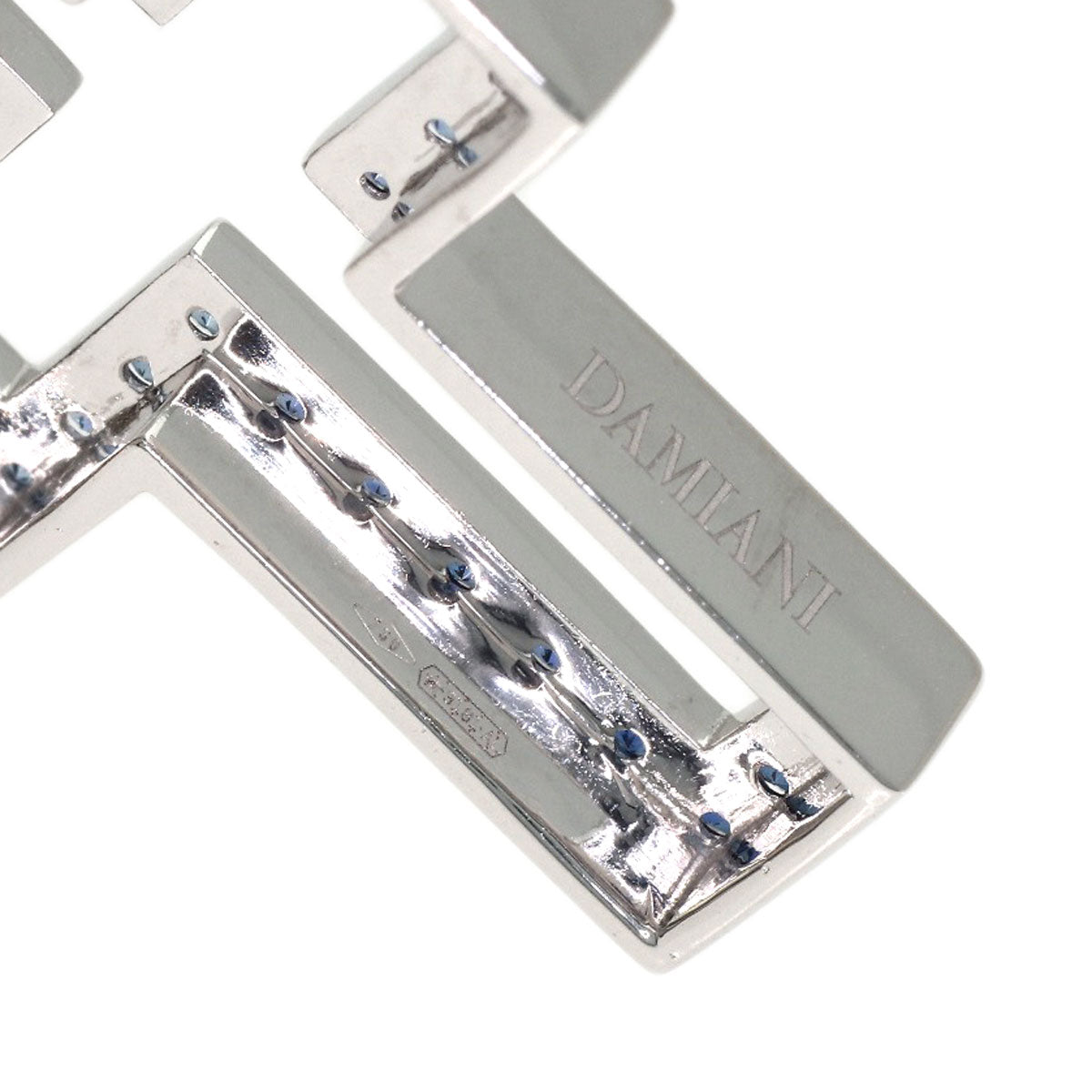 Damiani Belle Epoque Iceberg Sapphire Diamond SM Necklace K18 White Gold Ladies [Used]