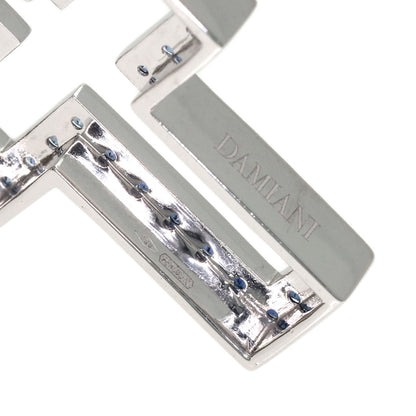 Damiani Belle Epoque Iceberg Sapphire Diamond SM Necklace K18 White Gold Ladies [Used]